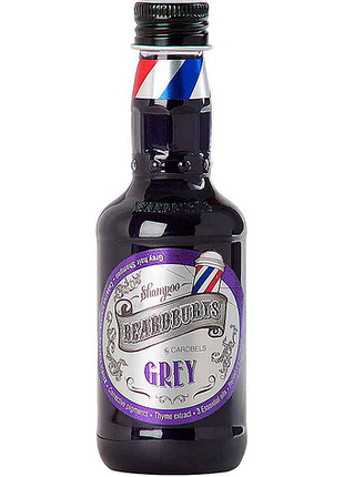 Шампунь відтінковий для білого та сивого волосся grey beardburys, 100 мл