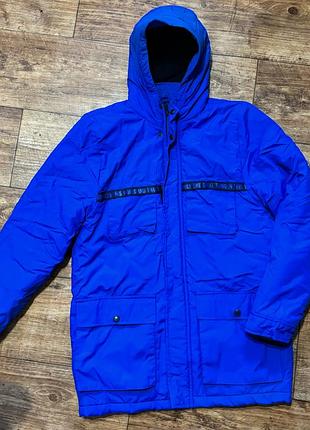 Пуховик куртка підліткова дитяча хлопчик зимова