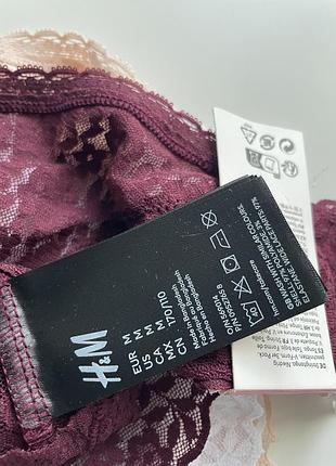 3 шт набір мереживних трусиків h&m 7