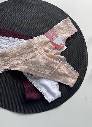 3 шт набір мереживних трусиків h&m 9