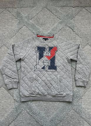 Дитячий стібаний світшот (кофта) від бренду tommy hilfiger.