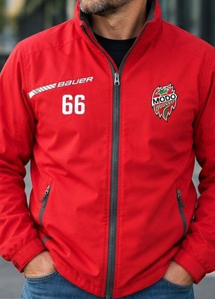 Чоловіча хокейна куртка bauer vapor modo hockey №66 — командна, червона, m