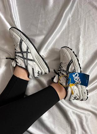 Asics gel kahana 8 white black (термо-мембрана)