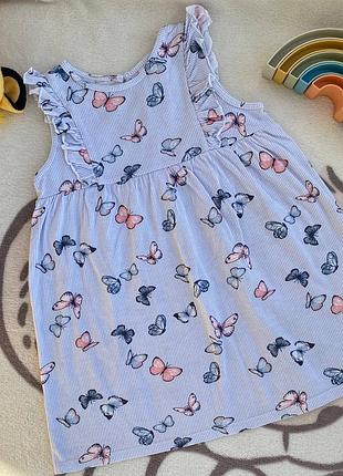 Ніжна сукенька з метеликами h&m, розмір 92