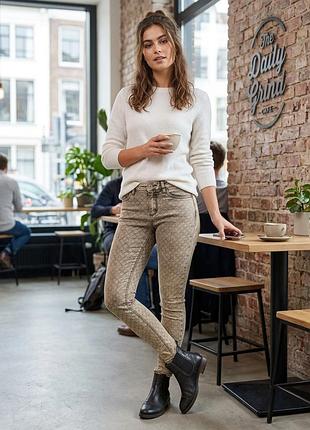 Серые джинсы street one york с узором, размер 26/30(s), новые