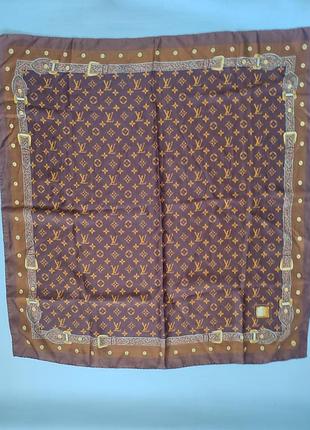 Шелковый платок шовкова хустка в стиле louis vuitton