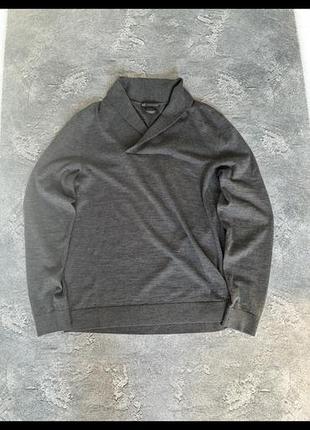 Чоловіча кофта armani exchange сіра розмір m-l 100% шерсть мериноса