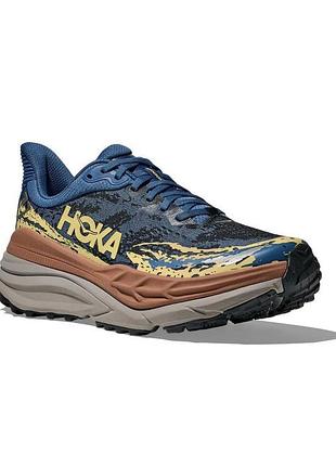 Це чоловічі бігові кросівки hoka one one stinson 7, призначені для трейлраннінгу та бігу по пересіченій місцевості.розмір 42 2/3.матеріал тканина