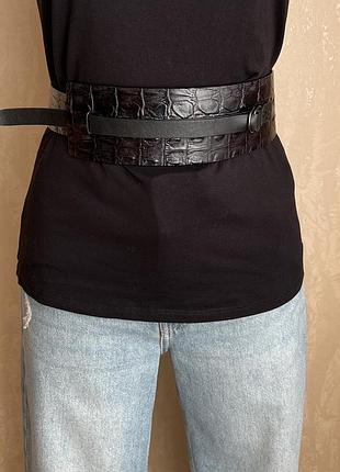 Max mara, шкіряний пояс-корсет, р.s