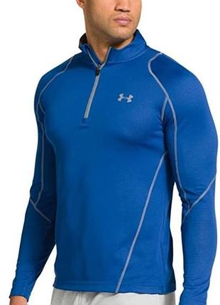 Мужской свитер спортивная кофта under armour с молнией на четверть длины