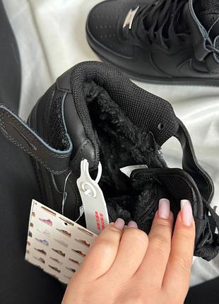 Nike air force black (хутро) 4