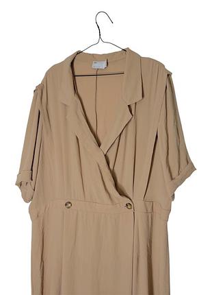 Довга бежева сукня asos design curve 4