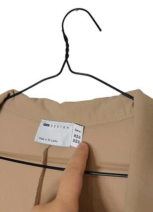Довга бежева сукня asos design curve 5