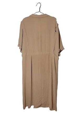 Довга бежева сукня asos design curve 6