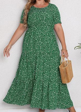 🥰 довга сукня в квітковий принт shein 5xl
