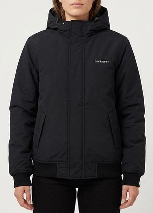 Куртка бомбер жіноча carhartt wip w' kodiak blouson, s, чорна