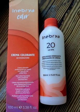 Краска для волос inebrya. окислитель inebrya 6%