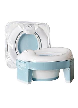 Дитячий дорожній складний горщик 3в1 just baby trino