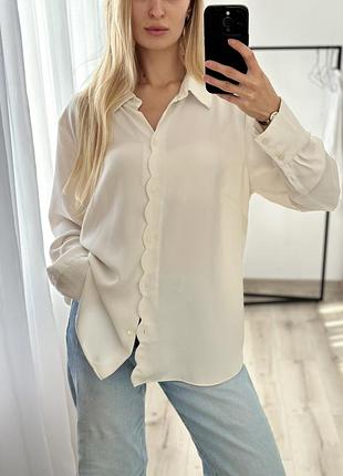 🥛 молочна блуза h&m