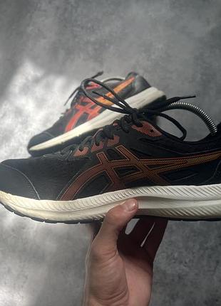 Кросівки чоловічі asics чорні з помаранчевим 44.5 (28.5 см)