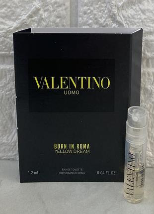 Uomo yellow dream born in roma 1,2 мл пробник мужской туалетной воды