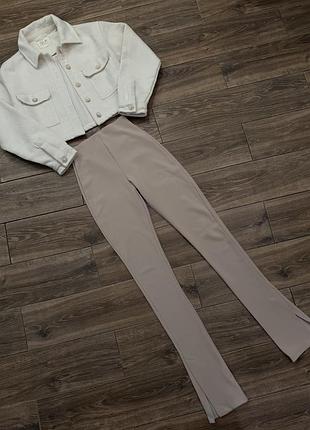 Лосини бежеві zara + блейзер