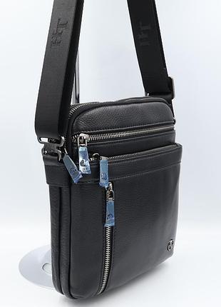 Сумка чоловіча натуральна шкіра h.t 2039-4 black