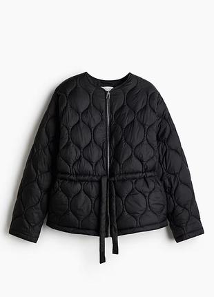 Куртка жіноча h&m стьобана чорна