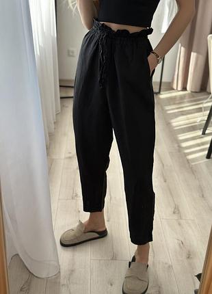 Вільні штани з льону h&m 3