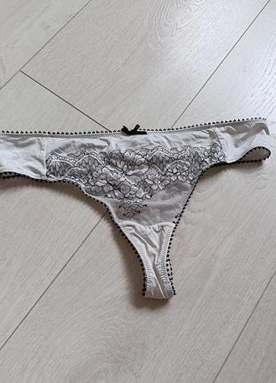 Белые трусики ажурные стринги кружевные бикини кружные танга beldona s c 8 36 44