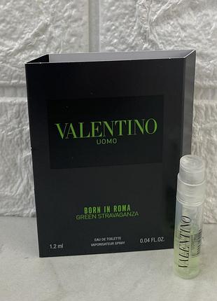 Uomo green stravaganza born in roma 1,2 мл пробник чоловічої туалетної води