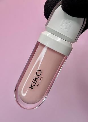 Крем для губ kiko milano lip volume plumping effect lip cream з ефектом збільшення об’єму відтінок 01