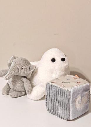 Лот, мягкие игрушки для малышей, для самых маленьких игрушек, кубик, слоник, лот