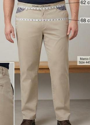 Мужские стильные брюки чинос marco donati 3xl – 4xl