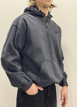Вітровка чоловіча pull&bear чорна/графітова, розмір m-l