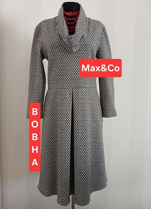 Теплое платье из джерси от max &amp; co, шерсть, p.l