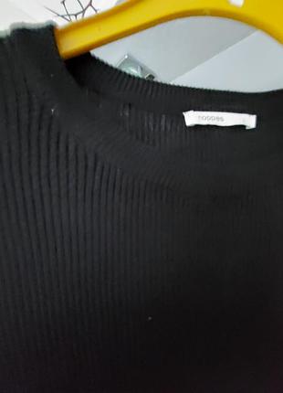 Гольф женский черный в рубчик 3