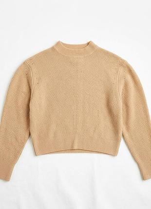 Бежевий базовий светр розмір м topshop