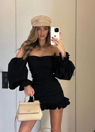 Коротка жіноча сукня ivina_boutique чорна xs-s