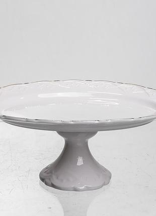 Блюдо на ножке фарфоровое pearl 20,5 см yiwu 120-yh-hg051