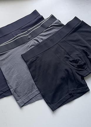 3 шт набір боксерів труси чоловічі h&m