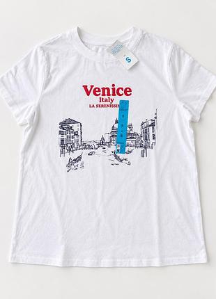Жіноча футболка primark venice біла розмір s