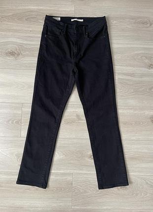 Джинси levi’s premium 724 high rise straight black 30/30