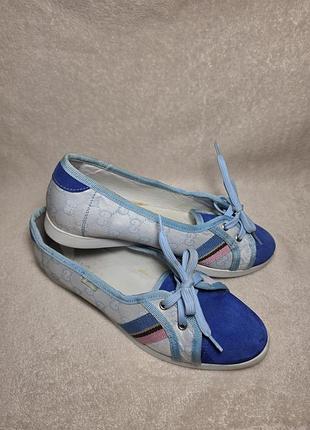 Кеды синие замшевые gucci 37р.