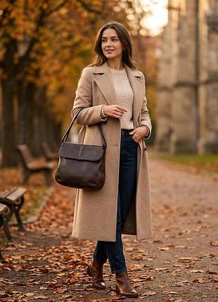 Стильна вінтажна сумка the bridge flap shoulder bag / vintage leather satchel, шкіра, італія, made in italy, шкіряна вінтажна сумка, шкіряна сумка