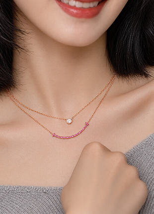 Каскадное колье "t smile" 4