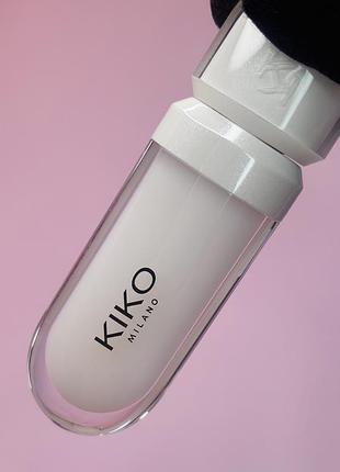 Kiko milano lip volume 02 transparent — крем для губ з ефектом обʼєму та глянцем, 6,5 мл