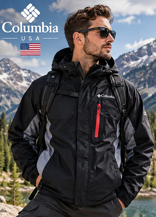 Чоловіча мембранна куртка columbia omni-tech waterproof s — водозахисна вітровка