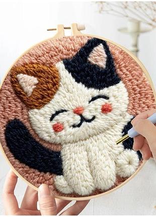 Ковриковая вышивка "кошеница", набор для творчества, рукоделия