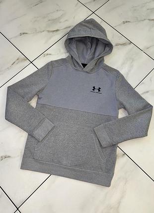 Коттоновая спортивная кофта худи с начесом under armour 10-11-12 лет (140-146-152см) на мальчика